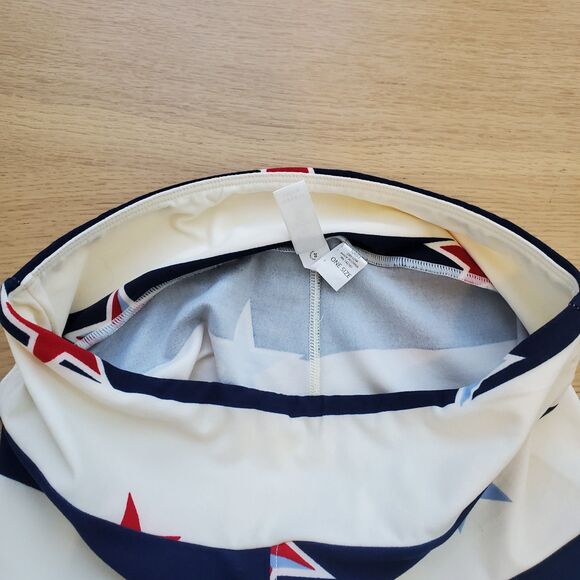 NEW LuLaRoe Navy Cream Star Leggings - Picture 5 of 7